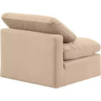 Meridian Furniture Sedia Senza Braccioli in Velluto Indulge