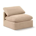 Meridian Furniture Sedia Senza Braccioli in Velluto Indulge