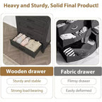 5 Dresser for Bedroom, 41.3 Tall Vertical Drawer Dresser with Large Storage, Freestanding Wooden Closet Chest for Bedroom, Living Room