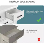 Cassettiera a 6 cassetti per camera da letto, cassettiera alta 45 cm grigia con contenitore, cassettiera in legno per armadio per camera da letto, soggiorno, ingresso
