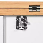MAYEERTY Isola da Cucina con Piano Pieghevole Carrello da Cucina con Contenitore, Scaffale Estraibile, Portasciugamani e Cassetto, Carrello da Cucina su Ruote, Bianco