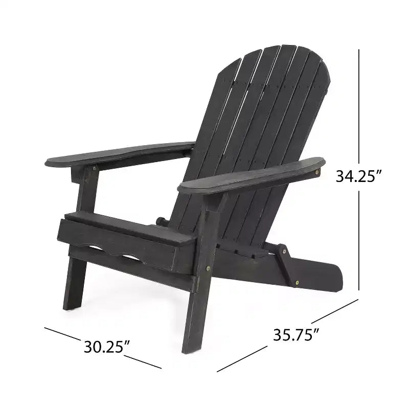 Christopher Knight Home Malibu Outdoor Acacia Wood 3 Piece Adirondack Chat Set