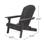 Christopher Knight Home Malibu Outdoor Acacia Wood 3 Piece Adirondack Chat Set