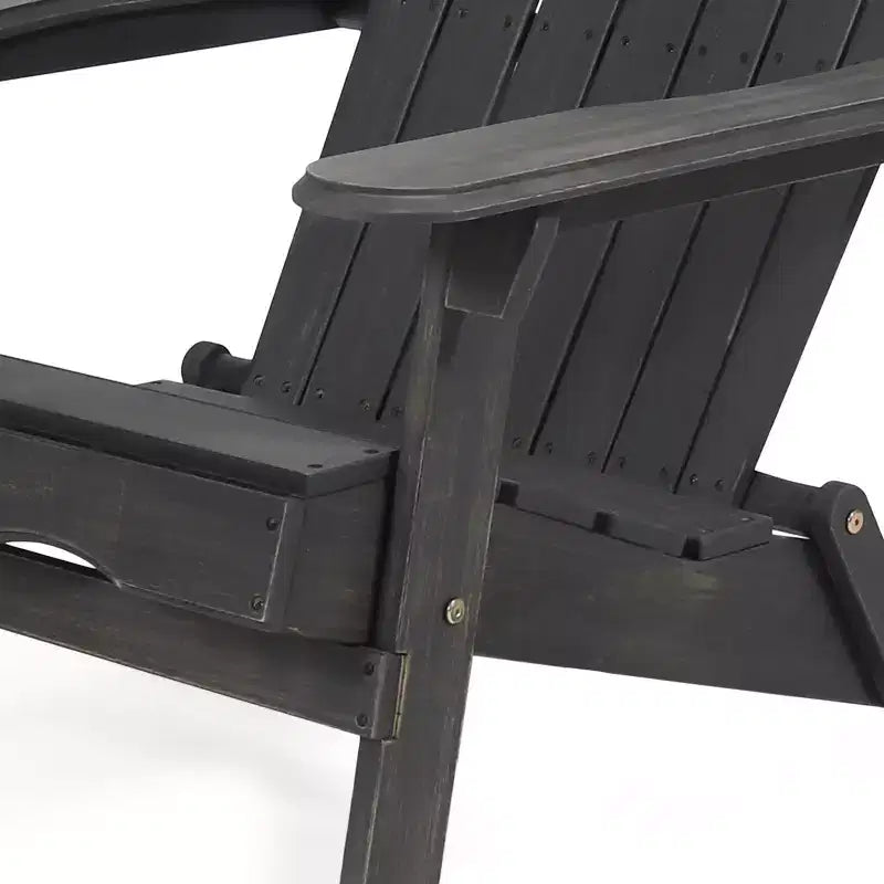 Christopher Knight Home Malibu Outdoor Acacia Wood 3 Piece Adirondack Chat Set