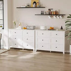 6-Drawer Dresser TV Stand for 48 TVs, Modern Wood Chest for Bedroom, Living Room & Hallway