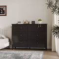 6-Drawer Dresser TV Stand for 48 TVs, Modern Wood Chest for Bedroom, Living Room & Hallway