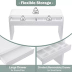 Christopher Knight Home Alira, Consolle moderna curva con 2 cassetti