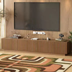 Gaoyangjiaju 86.61 Mid-Century Modern TV Stand for TVs up to 85, TV Console with Large Storage Space, Entertainment Center for Living Room