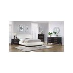 Meridian Furniture,Kaya Black Vegan Leather Nightstand