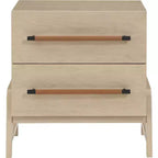 Meridian Furniture,Kaya Black Vegan Leather Nightstand