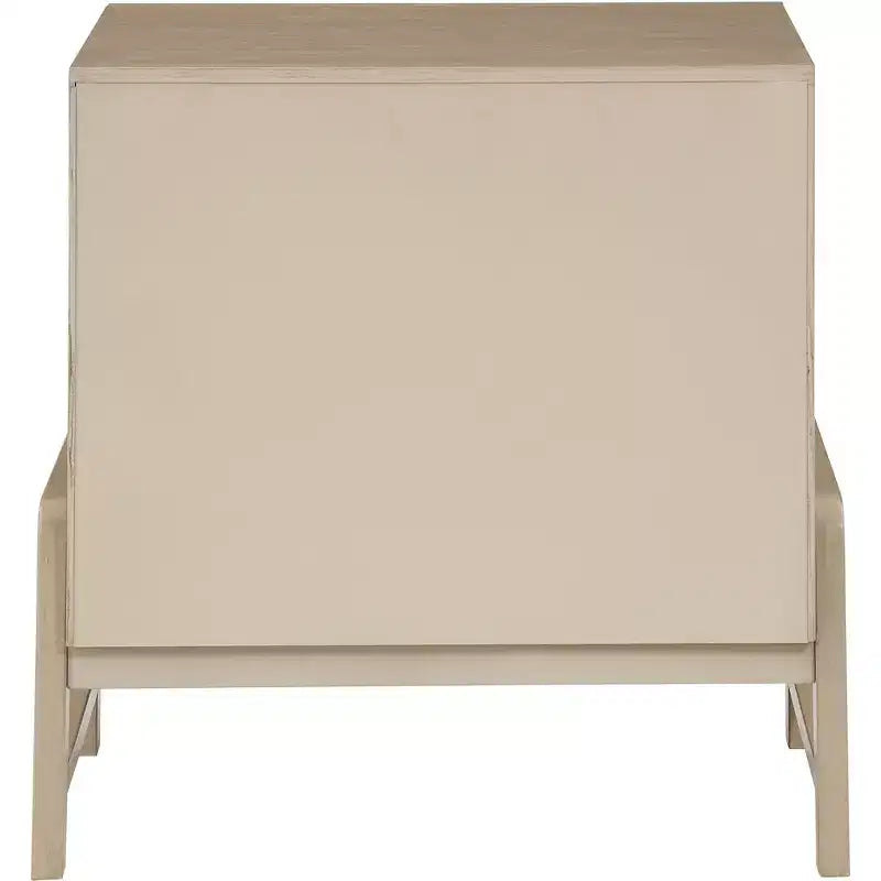 Meridian Furniture,Kaya Black Vegan Leather Nightstand