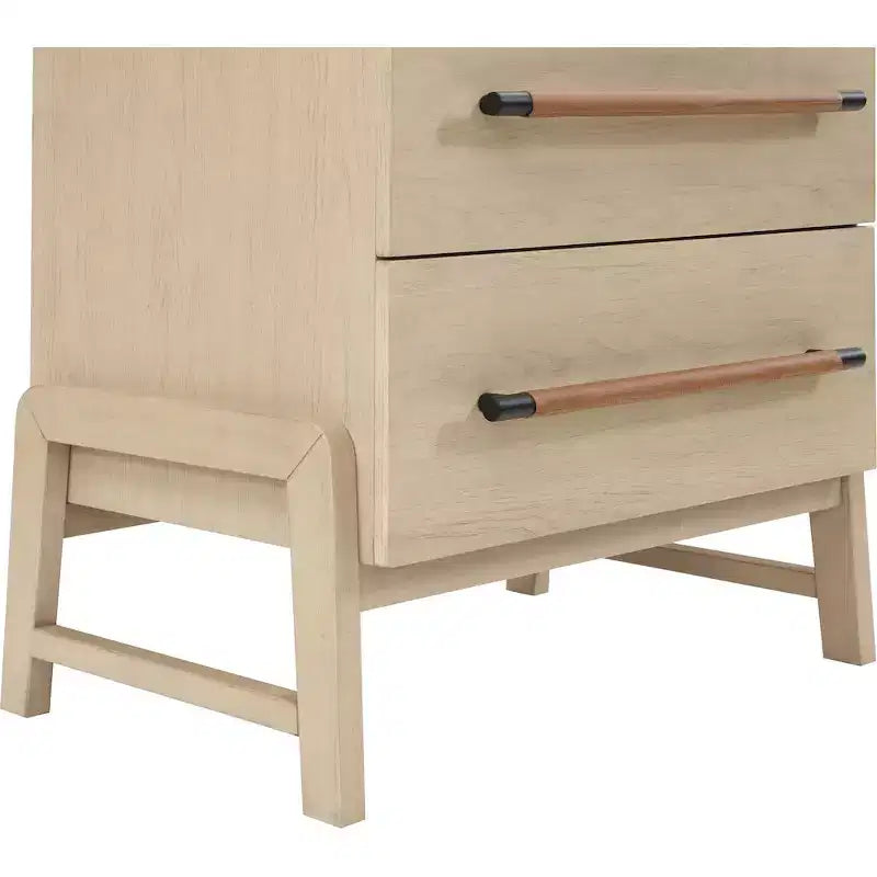 Meridian Furniture,Kaya Black Vegan Leather Nightstand