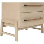 Meridian Furniture,Kaya Black Vegan Leather Nightstand