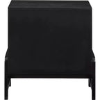 Meridian Furniture,Kaya Black Vegan Leather Nightstand