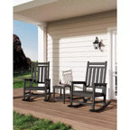Sedia a Dondolo Oversize per Adulti da 40", Dondolo da Portico in HDPE per Tutte le Stagioni, Sedia a Dondolo da Esterno Resistente da 180 kg per Patio, Giardino, Portico