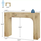 Tavolo Consolle Lungo da Ingresso, Tavolo Rettangolare in Legno per Divano Dietro al Divano, Tavolo Stretto da Ingresso per Soggiorno, Ingresso, Corridoio, Atrio