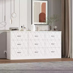 COZONY 63 9 Drawer Dresser, Wide Drawer Storage Organizer for Bedroom, Hallway & Living Room, Dressers & Chests of Drawers