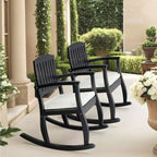 Karl Home | 36 in. Solid Wood Outdoor Rocking Chair with Cushion