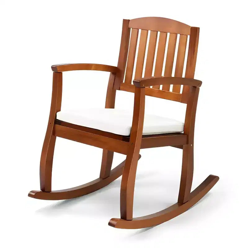 Dondolo da esterno Karl Home | 91 cm, in legno massello con cuscino