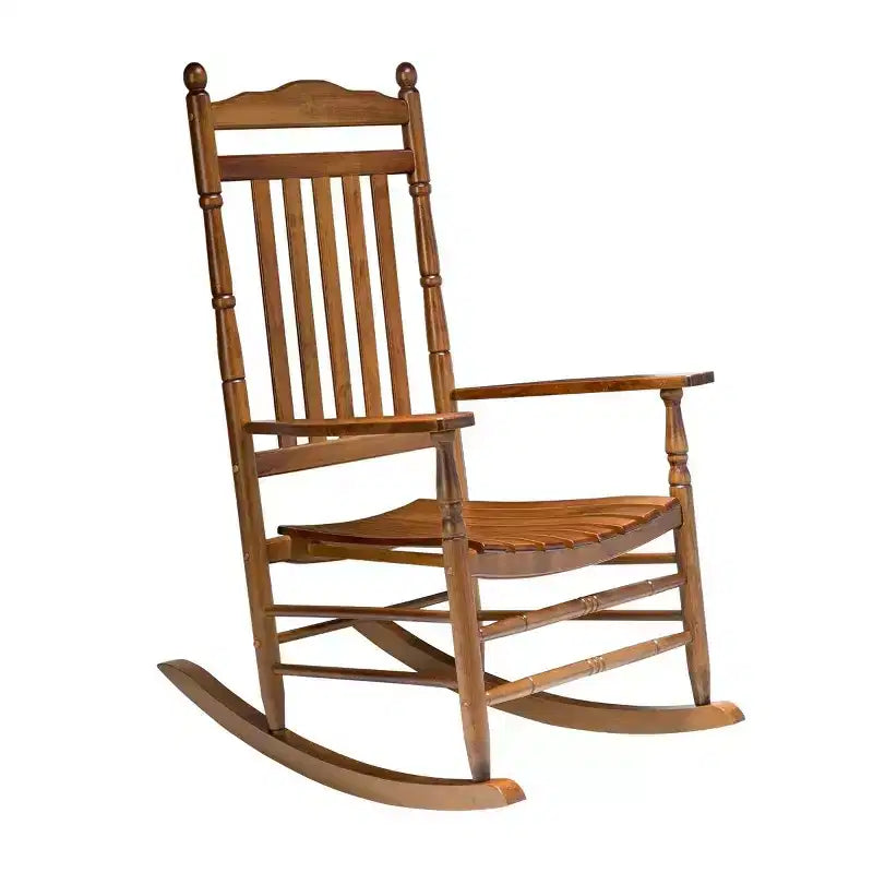 Karl Home | Sedia a dondolo elegante da esterno in legno massello da 68,5 cm