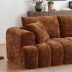 GDFStudio Salta Modern Chenille Fabric Sectional Sofa with Tufted Design