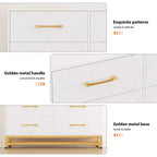 Wood 6 Drawers Dresser for Closet, Hallway, Living Room, Nursery