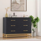 Wood 6 Drawers Dresser for Closet, Hallway, Living Room, Nursery