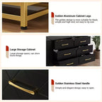 Wood 6 Drawers Dresser for Closet, Hallway, Living Room, Nursery