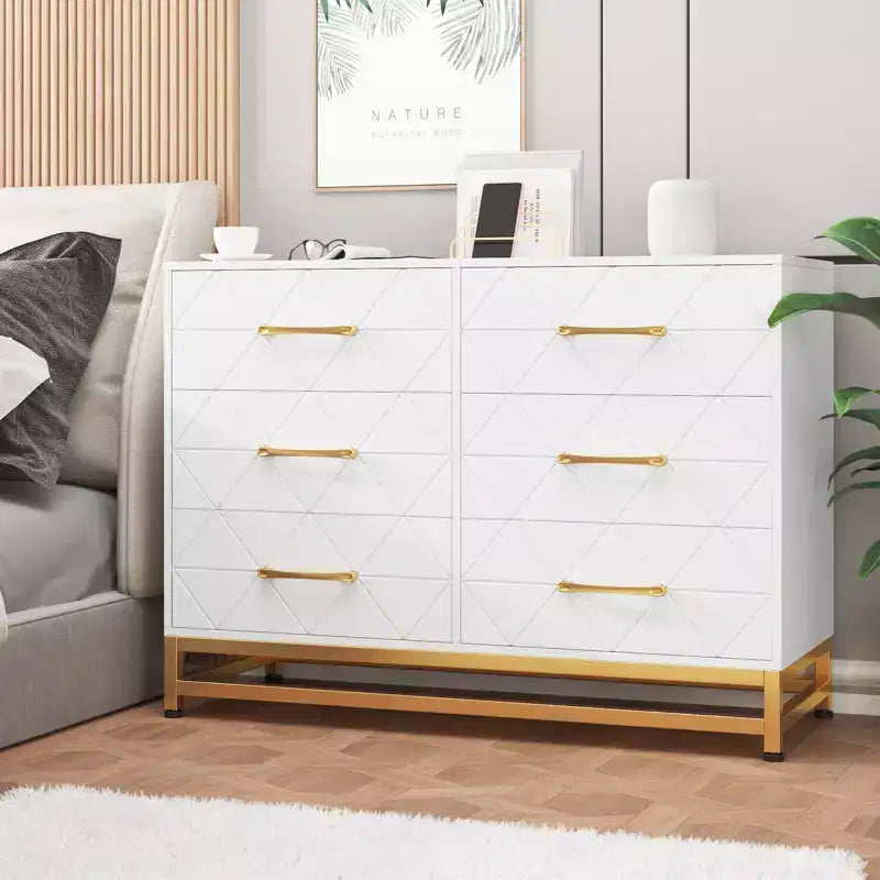 Cassettiera in legno a 6 cassetti per armadio, corridoio, soggiorno, cameretta dei bambini