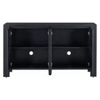 Hostack Mobile credenza a 4 ante con ripiani regolabili per sala da pranzo e cucina, nero