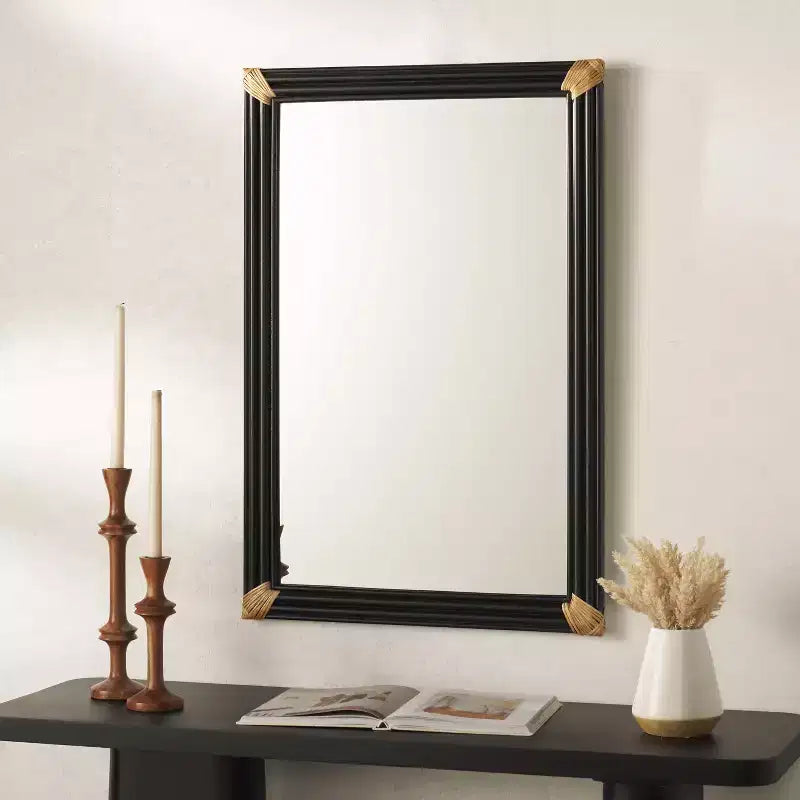 Specchio Bindie - 24.02 x 35.94 - MRR9021 - Naturale/Nero - Safavieh