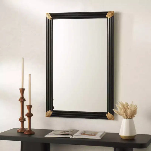 Specchio Bindie - 24.02 x 35.94 - MRR9021 - Naturale/Nero - Safavieh