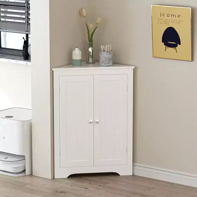 GDFStudio Jessamine Mobile Angolo Bagno con Ripiano Regolabile