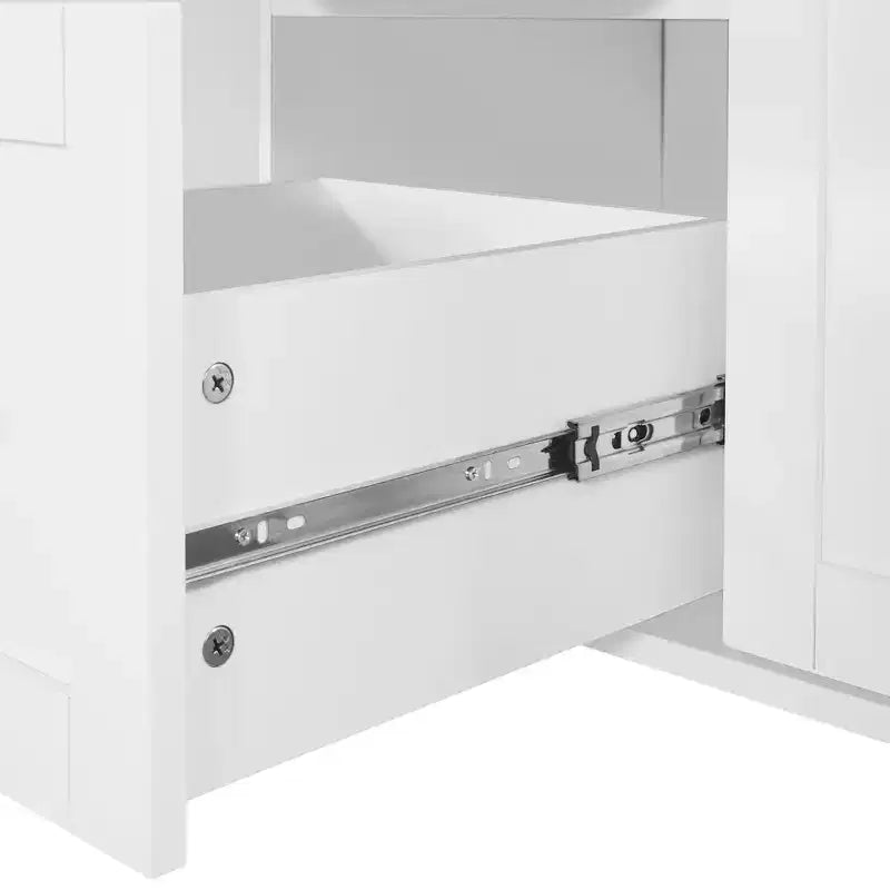 Rolling Kitchen Island with Storage, Kitchen Cart with Rubber Wood Top, 3 Drawers, 2 Slide-Out Shelves & Internal Rack, Spice & Tower Rack