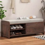 GDFStudio Panca portascarpe Morley con contenitore e cuscino mobile