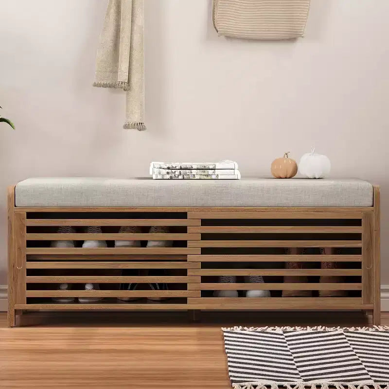 GDFStudio Panca portascarpe Morley con contenitore e cuscino mobile