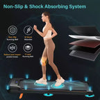 Tapis Roulant Pieghevole KERDOM, Tapis Roulant Sottoscrivania, Tapis Roulant per Ufficio Domestico, Tapis Roulant Silenzioso 2 in 1 per Camminata e Corsa Leggera