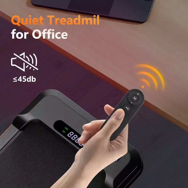 Tapis Roulant da Camminata KERDOM Sotto Scrivania, Tapis Roulant Portatile per Casa e Ufficio, Tapis Roulant 2 in 1 con Telecomando, Capacità 158 kg, Tapis Roulant da 2,5 HP con LED