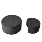 Round Nesting Coffee Table Set of 2, Foam Upholstered Multi-Purpose Tables for Living Room, Versatile Side Table, Ottoman, or End Table