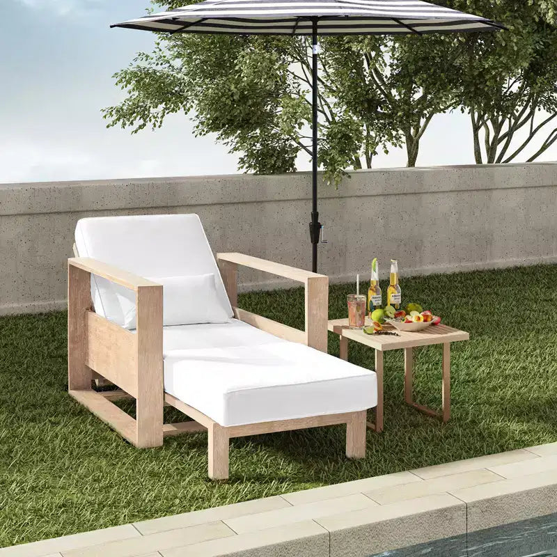 Chaise Longue Amilcare con schienale regolabile|HULALA HOME