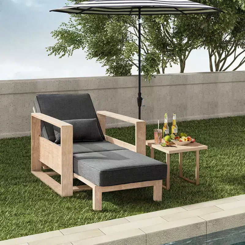 Chaise Longue Amilcare con schienale regolabile|HULALA HOME