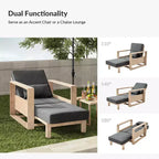 Chaise Longue Amilcare con schienale regolabile|HULALA HOME