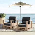 Amilcare Chaise Lounge with Adjustable Backrest Set of 2|HULALA HOME