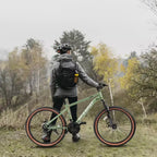 Bicicletta NAYSAYE Mountain Bike da 27,5 Pollici per Adulti con Freni a Disco per Pendolarismo ed Esplorazione Esterna, Verde, 70*27,5*40
