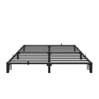 Struttura Letto King Size, Base a Piattaforma in Metallo da 25 cm, Nessuna Vite Necessaria, Nessuna Rete a Molle Necessaria, Resistente, Capacità 360 kg, Doghe e Gambe in Ferro Rinforzato