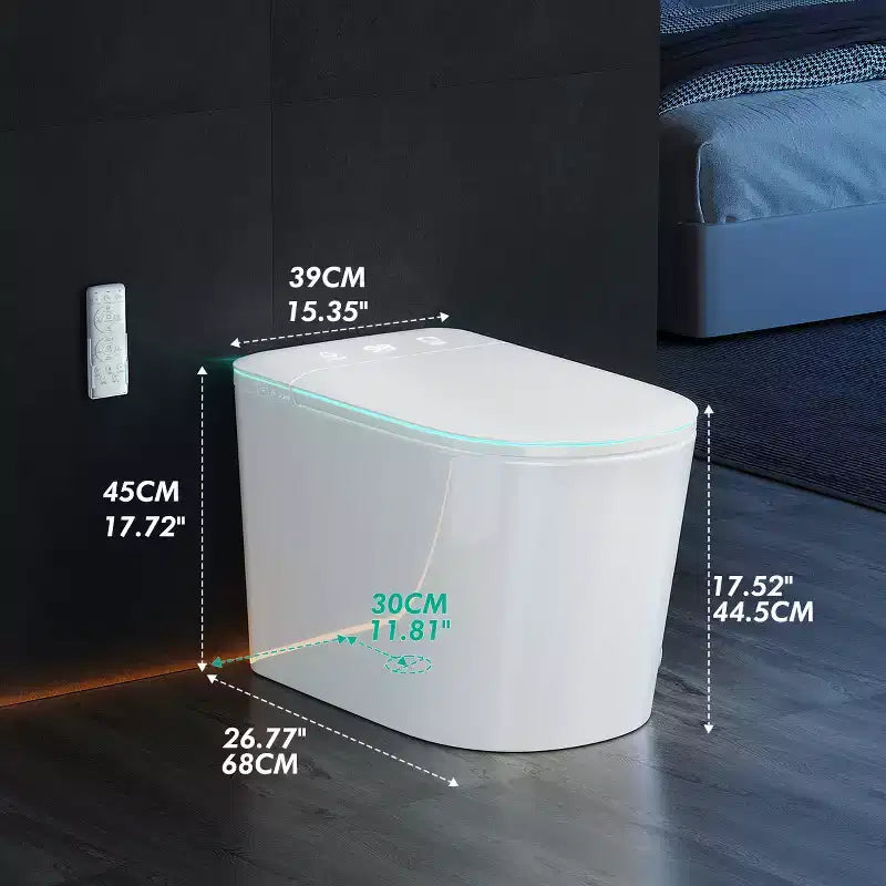 Dyonery Smart toilet, apertura automatica del coperchio, bidet integrato, asciugatura ad aria calda, sterilizzazione UV