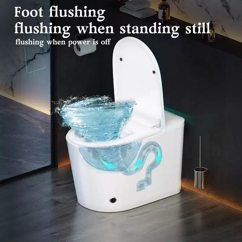 Dyonery Smart toilet, apertura automatica del coperchio, bidet integrato, asciugatura ad aria calda, sterilizzazione UV