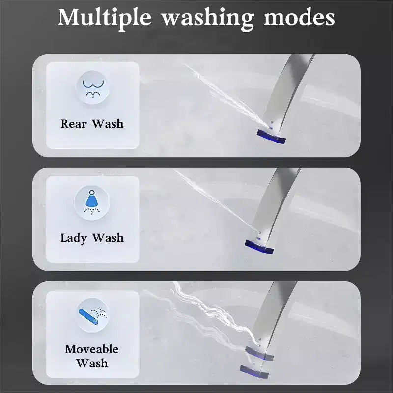 Dyonery Smart toilet, apertura automatica del coperchio, bidet integrato, asciugatura ad aria calda, sterilizzazione UV