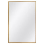 PexFix 36 x 24 Aluminum Alloy Frame Mirror for Bathroom Wall Rectangle Bathroom Vanity Mirror for Over Sink Bedroom Entryway Living Room in Gold