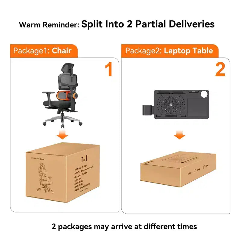 Sedia da ufficio ergonomica Newtral con poggiapiedi - Sedia reclinabile con braccioli 4D - NT002+LAPD-BLACK
